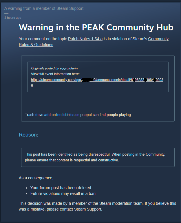 Steam has gone too damn soft, time to switch to GOG.


RIP Steam